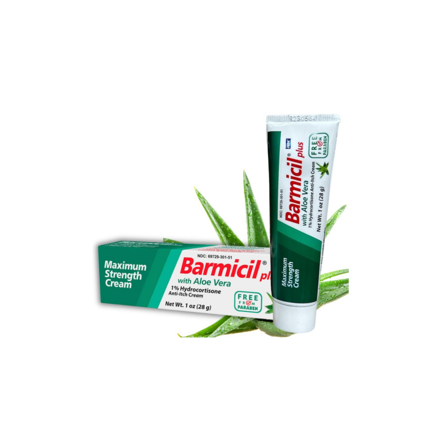 Barmicil Anti-Itch Cream with Aloe Vera, Maximum Strength 1% Hydrocortisone, 1 oz