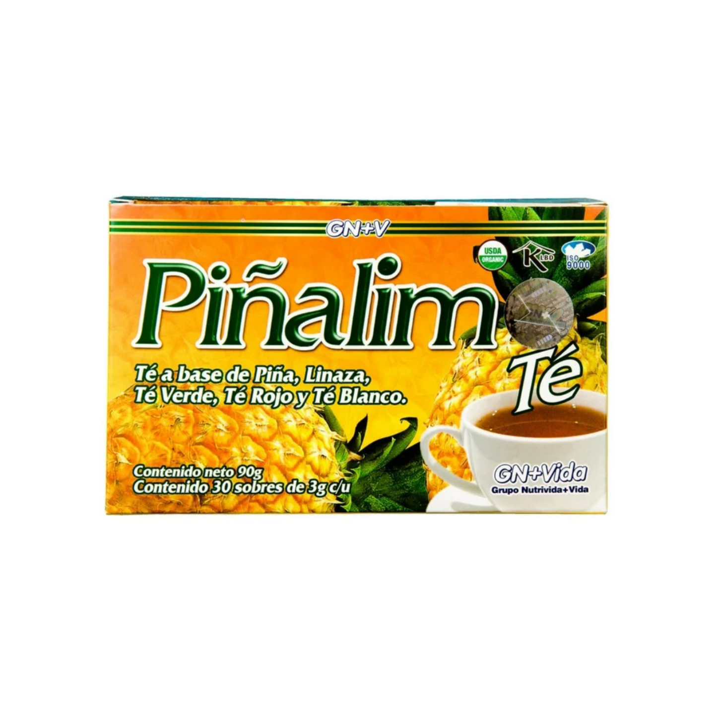 Pinalim Tea – Pineapple, Flax, Green & White Tea Blend – 30-Day Supply